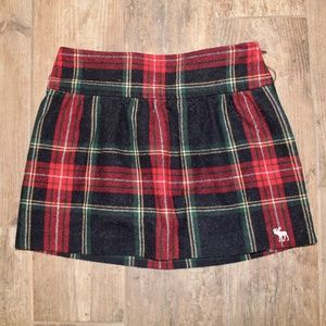 Abercrombie Wool Plaid Mini Skirt